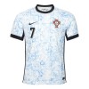 Conjunto (Camiseta+Pantalón Corto) Portugal Ronaldo 7 Segunda Equipación Euro 2024 - Niño